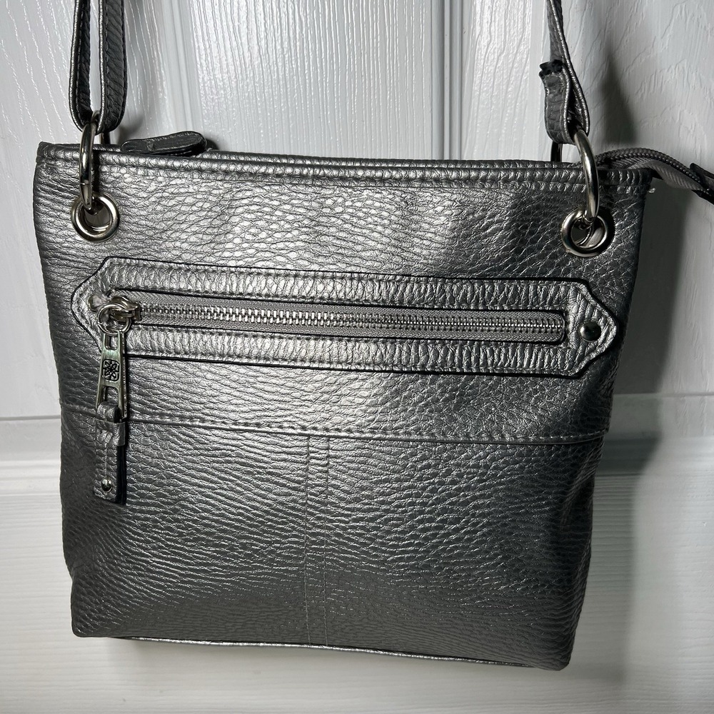 George Adjustable Strap Crossbody Gray Silver Lady‎ Handbag Purse